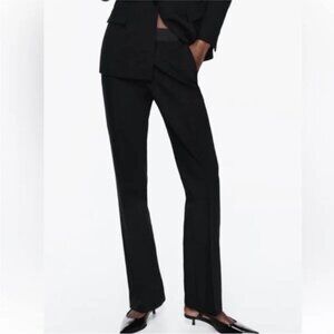 Zara Women's Black Straight Leg Pants